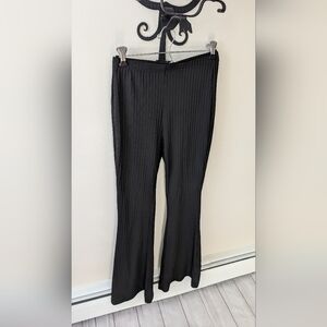 Shein extreme flare stretch black dress pants. Size medium